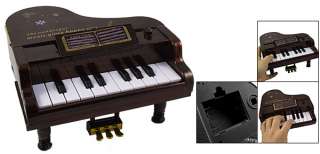 Child Electronic Mini 11 Keys Grand Piano Classic Music Toy Brown 
