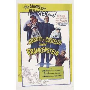 Bud Abbott Lou Costello Meet Frankenstein (1948) 27 x 40 Movie Poster 