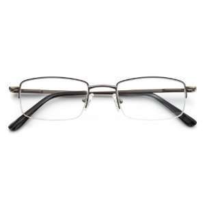  Dr. Dean Edell (B14) Titanium Semi Rimless Reading Glasses 