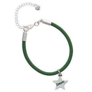  Dream Star Charm on a Kelly Green Malibu Charm Bracelet 