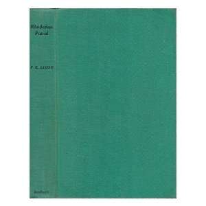  Rhodesian Patrol / by F. E. Lloyd Frank Eric Lloyd Books