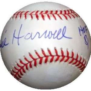  Ernie Harwell autographed Baseball inscribed HOF 81 