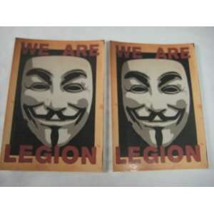  We are legion Anonymous Guy Fawkes V Mask decal sticker 