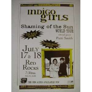  The Indigo Girls Handbill July 1997 Red Rocks