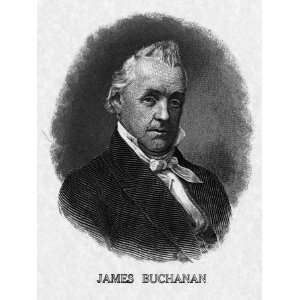  US President James Buchanan Premium Poster Print, 18x24 