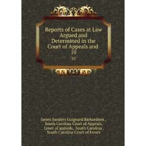   Carolina Court of Errors James Sanders Guignard Richardson  Books