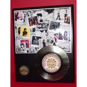 Joan Jett & the Blackhearts 24kt Gold Record LTD Edition Display 