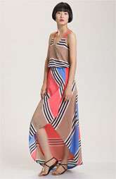 Addison Story Stripe Silk Faux Wrap Maxi Dress Was $328.00 Now $195 