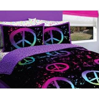  Kayla Quilted Peace Signs Full/Queen Quilt Explore 