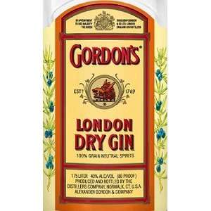  Gordons Gin London Dry 80@ 1.75 Grocery & Gourmet Food