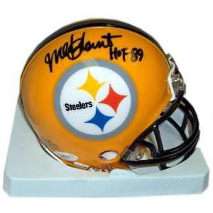 Mel Blount Pittsburgh Steelers Autographed 75th Anniversary Mini 