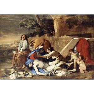  Hand Made Oil Reproduction   Nicolas Poussin   40 x 28 