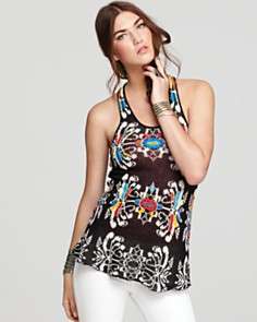 Free People Tunic   Flower Power Embroidered