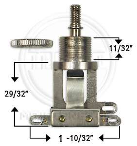   Short Straight Type 3 Way Toggle Switch   Fits Epiphone Guitars  