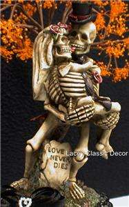 FALL sexy Halloween Wedding Cake Topper Funny SEXY skeletons Day of 