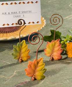 120   Fall / Autumn Leaf Design Place Card Holders  
