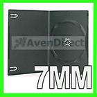   7mm Slim Black CD DVD Case Ultra Thin Fast Fedex Ground 1 5 Biz Day