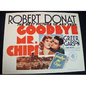  Goodbye Mr Chips   Robert Donat   Original Movie Poster 