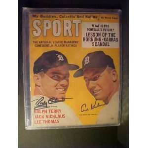 Rocky Colavito & Al Kaline Detroit Tigers Autographed July 1963 Sport 