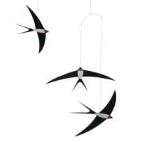 Flensted Swallow Birds Modern Hanging Baby Mobile Art  