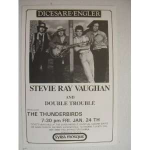  Stevie Ray Vaughan and Double Trouble Handbill Poster 