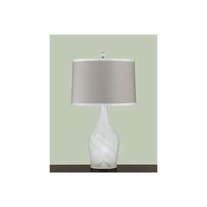  Martha Stewart Ribbon Glass 27 High Table Lamp: Home 