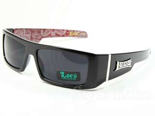 Gangsta LOCS Black Shades Mens Sunglasses New Dark Lens  