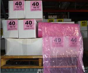 PINK Dry Cleaning Poly Garment Bags 40 430bags/roll  