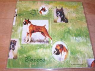 New Boxer Dog Gift Wrap 2 Sheets & 2 Gift Cards  