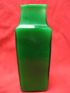 Chinese Green Peking Glass Vase  