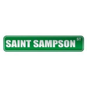   SAINT SAMPSON ST  STREET SIGN CITY GUERNSEY