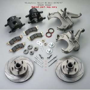   Rear Drum to Disc Brake Conversion Kit with Black Calipers Automotive