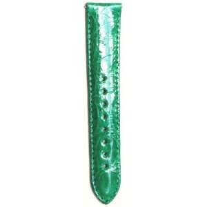  18mm Emerald Green Genuine Crocodile Watch Strap   Fits 