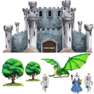 Medieval Castle Dragon Knight Wizard Wall Mural Sticker 