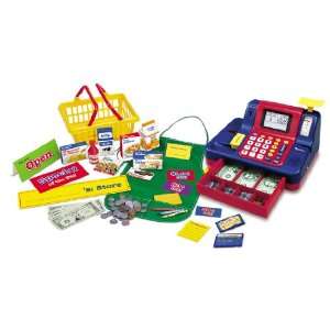   Resources Teaching Cash Register with Supermarket Set Toys & Games