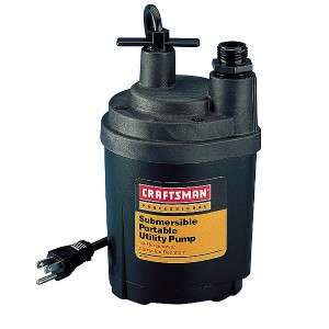 Craftsman Professional 1/4 hp Submersible Utility Pump (2655) Light 