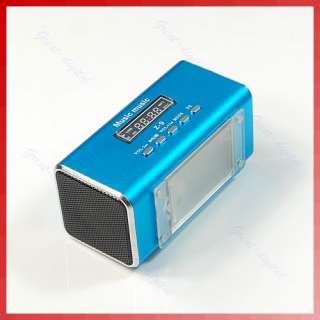 Mini USB LCD FM Radio Music Player Speaker Micro SD/TF Card For  