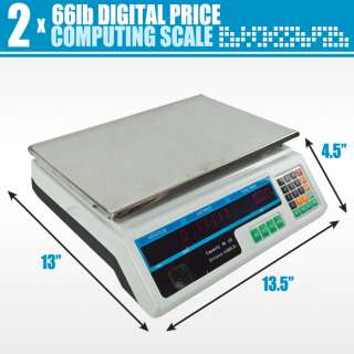   14 95 new 2 pcs electronic commercial scales w rechargeable battery