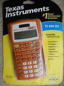 New Sealed Texas Instruments TI 30XIIS Calculator orange 400333171987 