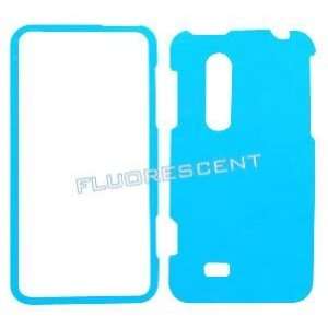  3D 3 D Fluorescent Solid Light Blue Snap On Hard Protective Cover 