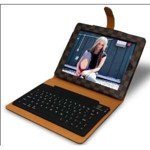   with Bluetooth Wireless Keyboard for Apple iPad 2   Brown Electronics