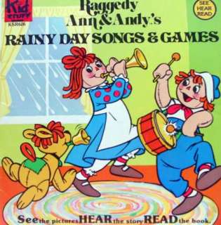 RAGGEDY ANN & ANDY rainy day songs & games 7 vinyl  