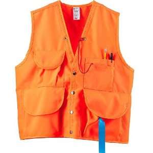 JIM GEM® Pro 10 Pocket Field Vests Orange Polyester Oxford 4X Large