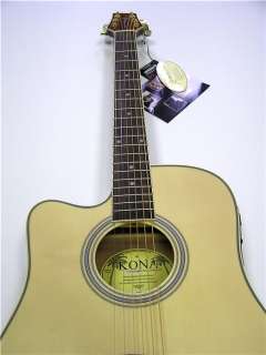 Left Handed K2 Series Thin Body Electric/Acoustic Guitar   Natural