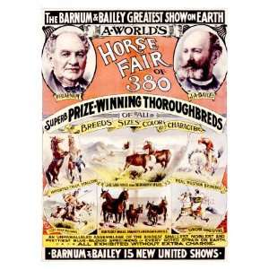  Barnum and Bailey, Horse Fair Giclee Poster Print, 32x44 