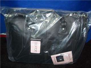   Ladies Laptop Briefcase Madison Tote Black Leather Career Bag  