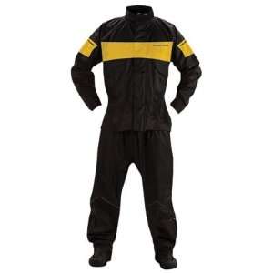  Nelson Rigg PS 1000 Pro Storm Rain Suit Black/Yellow Extra 