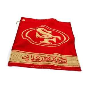  Team Golf NFL Woven Golf Towel   San Francisco 49ers 