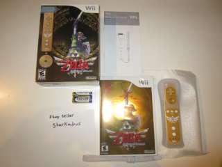 Legend of Zelda Skyward Sword Gold Remote Bundle (Wii, 2011 