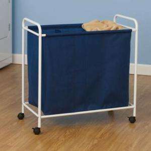 THREE TRIPLE COMPARTMENT ROLLING LAUNDRY SORTER  